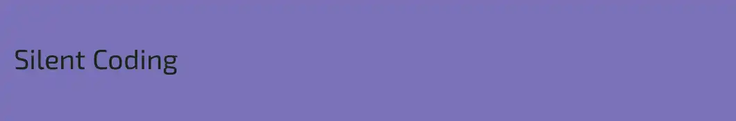 Silent Coding